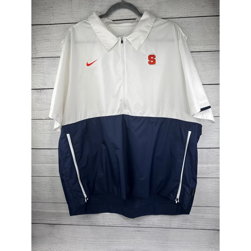 Nike Syracuse Orange XXL Pullover Short‎ Sleeve Lightweight Jacket